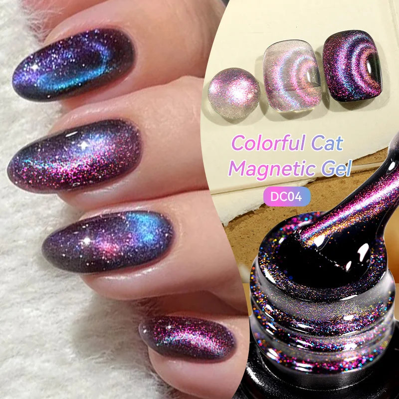 LILYCUTE Colorful Cat Magnetic Nail