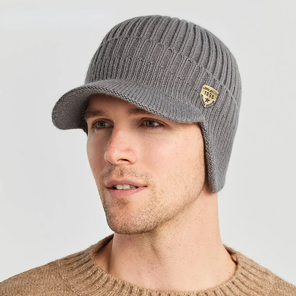 Men's Winter Knitted Ear Protection Hat