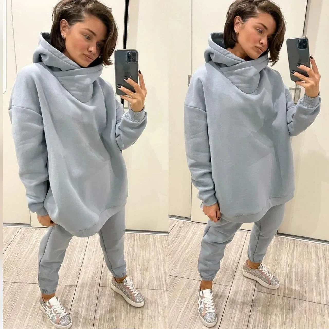 Winter Hooded Tracksuit Set
