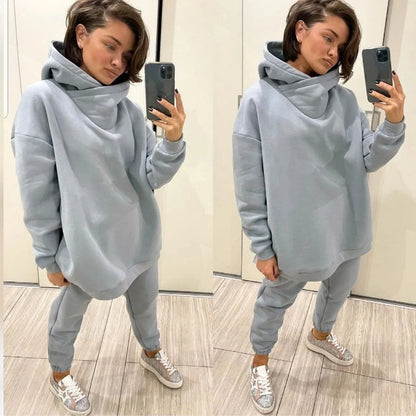 Winter Hooded Tracksuit Set