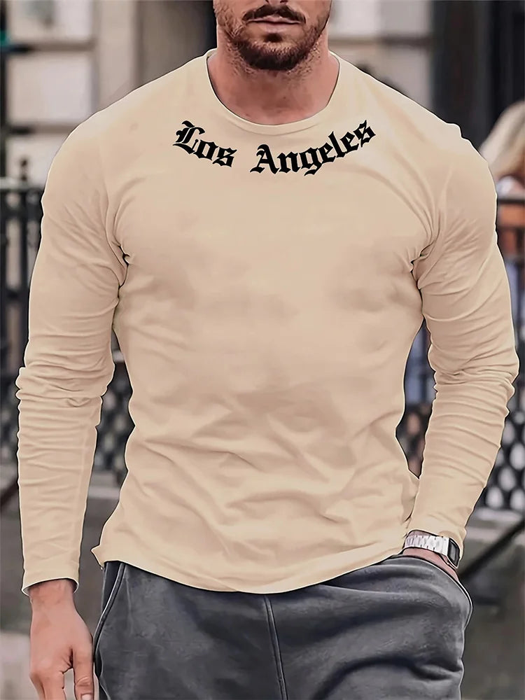 3D Print Casual Long Sleeve Tee