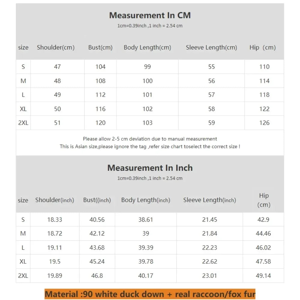 Women’s White Duck Down Puffer Coat with Real Fur Hood