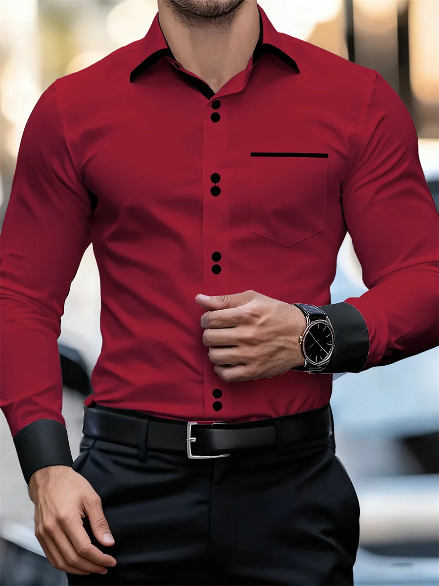 Printed Casual Collar Long Sleeve Shirt