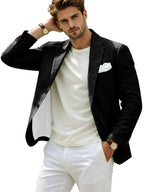Linen Slim Single-Breasted Casual Blazer