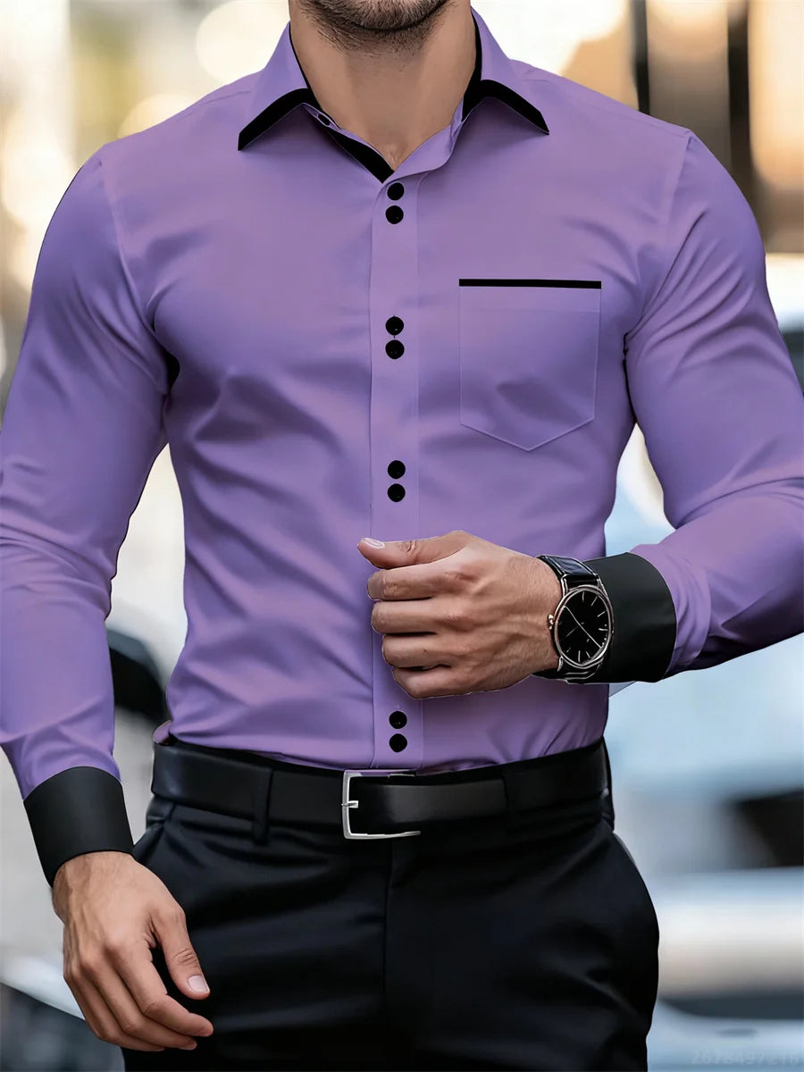 Printed Casual Collar Long Sleeve Shirt