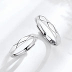 Adjustable Couple Wedding Rings