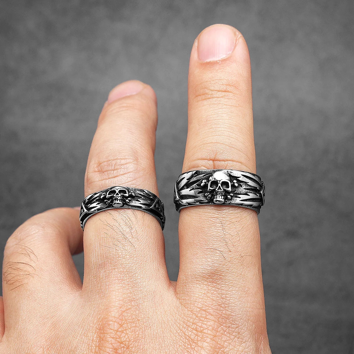 Gothic Skull Eagle Ring