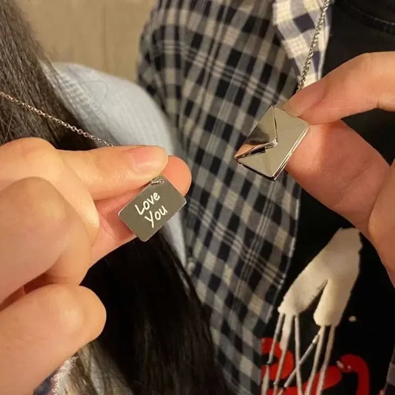 Customized Envelope Love Necklace