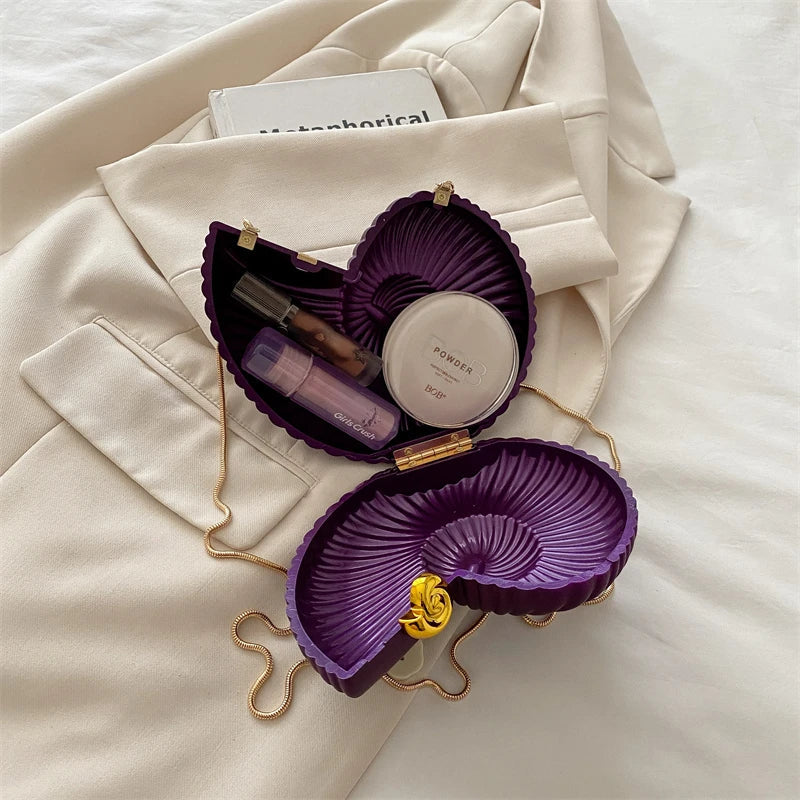 Gold Conch Crossbody Bag