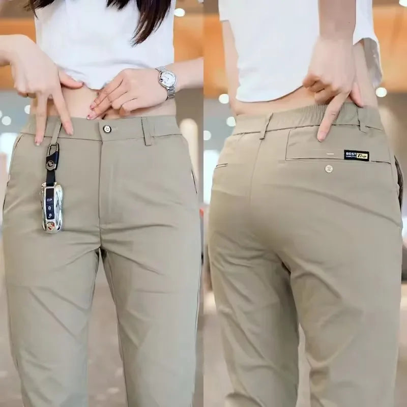 Ice Silk Slim Golf Sports Trousers