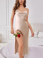 Backless V-Neck Slip Dress