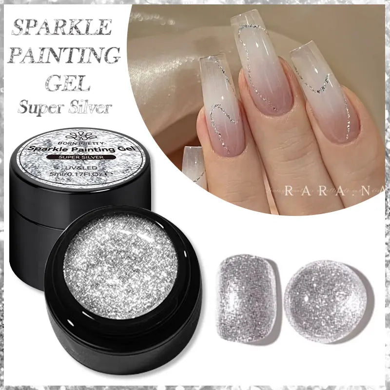 BORN PRETTY Silver Metal Effect