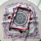 Chain Print Square Hijab Scarf