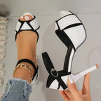 Top Sandals Fish Mouth Platform