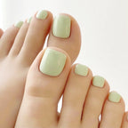 Solid Color False Toenails Summer