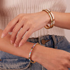 Platinum Minimal Cuff Bracelet