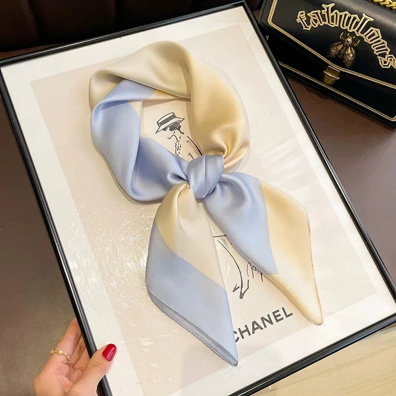High-End Small Silk Scarf