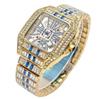 UNIGUET Hip-Hop Diamond Quartz Watch