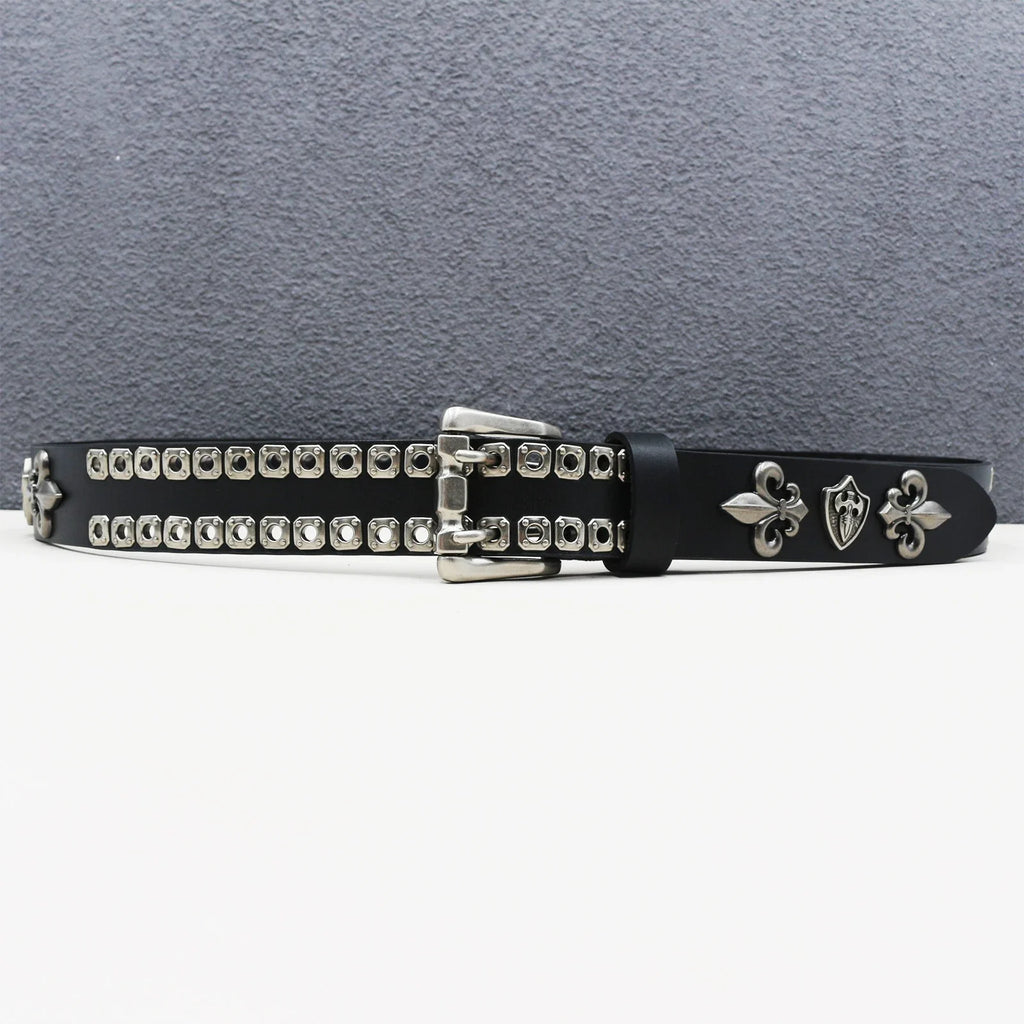 Heavy duty leather belt