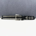 Heavy duty leather belt