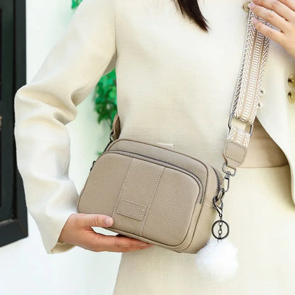 100% Genuine Leather Women's Messenger Bag