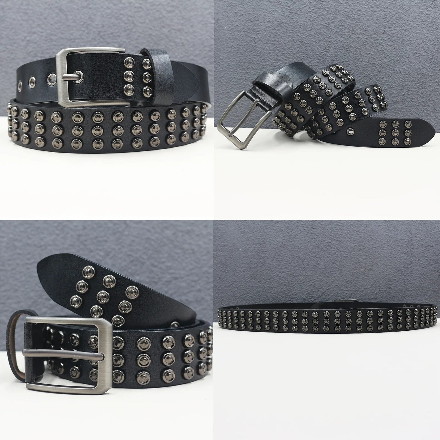 Heavy duty leather belt