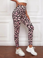 VESICE Leopard Print Slim Leggings