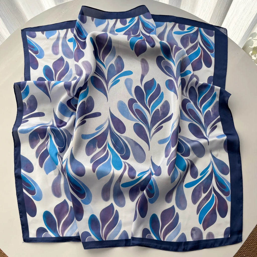 Printed Satin Square Bandana