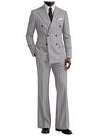 Striped Flare-Pants Formal Tuxedo Set