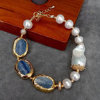 Pearl Kyanite Strand Bracelet