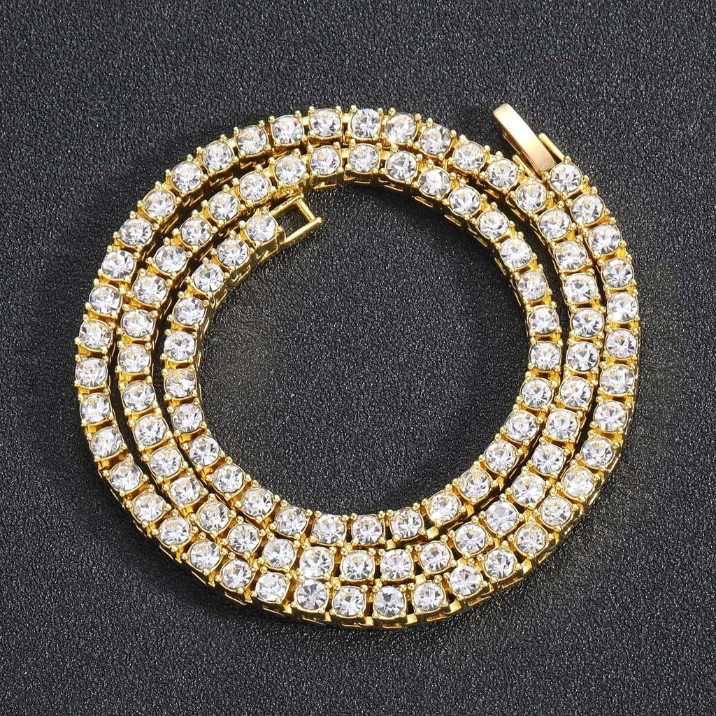 Iced out tennis chain