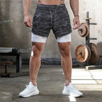 2-in-1 Camo Running Shorts