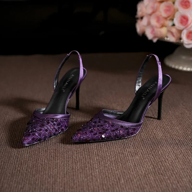 Slingback Pointed-Toe Pumps