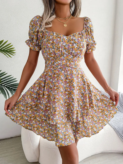 Summer Floral Swing Dress