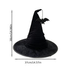 Crumpled Velvet Witch Hat