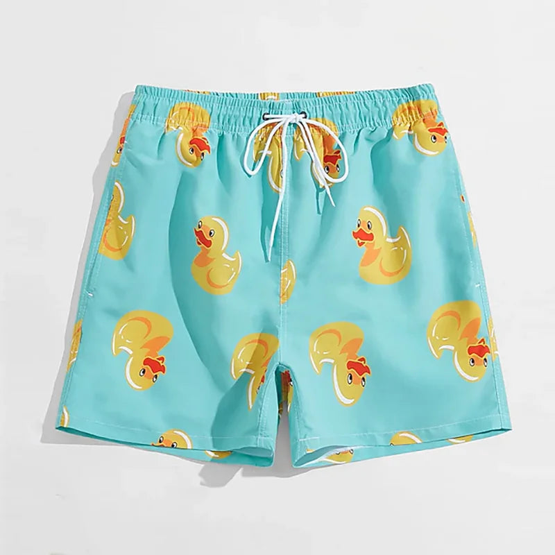 Funny Duck 3D Board Shorts