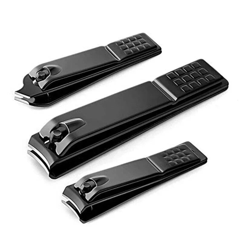 Black Nail Clippers Stainless Steel