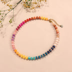 Rainbow Gemstone Choker Necklace