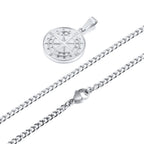 Mprainbow Viking Compass Necklace