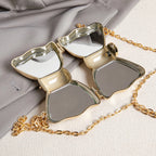 Golden Evening Round Clutch