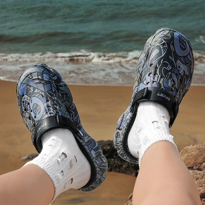 Lightweight Thick-Sole Beach Flip-Flops
