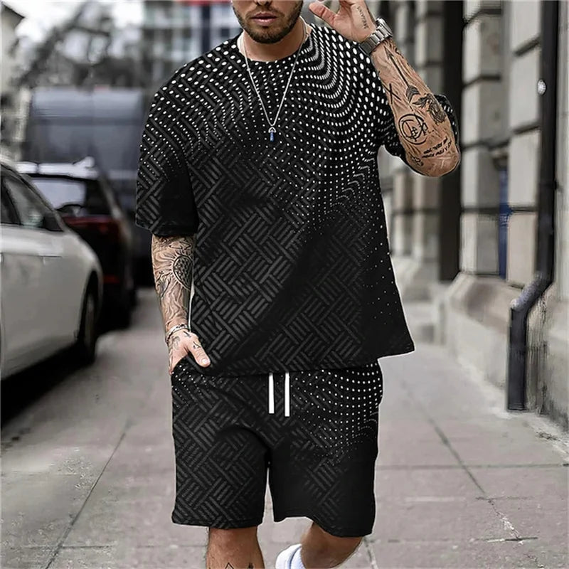 Letters Print Hip-Hop Sports Suit