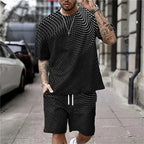 Letters Print Hip-Hop Sports Suit