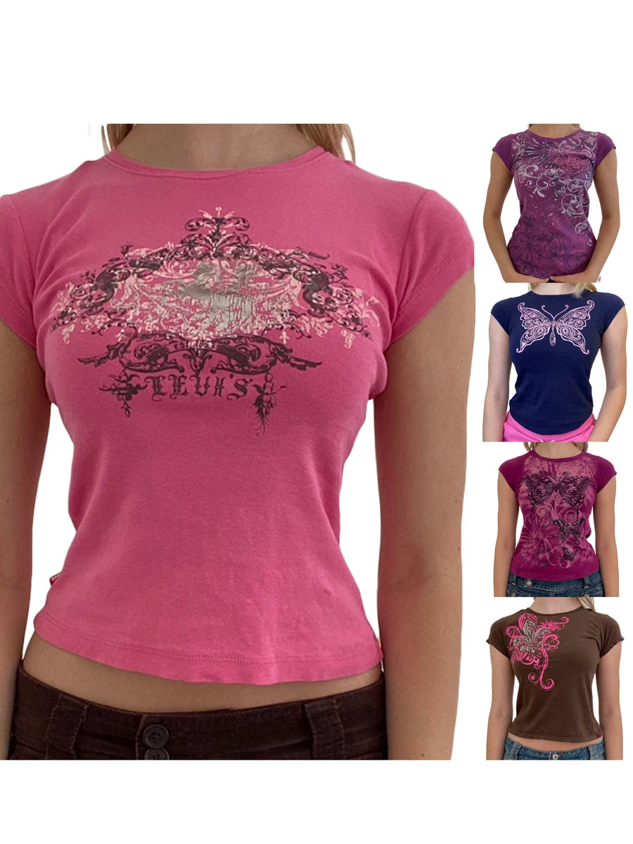 Everyday Graphic Print Crew Neck True-To-Size Fit T-Shirt