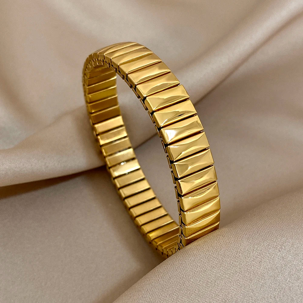 Vintage Heart Star Bangle Bracelet
