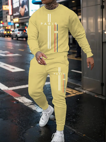 Men Long Sleeve Sports Outfit