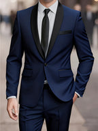 Single-Button Slim Dance Party Suit