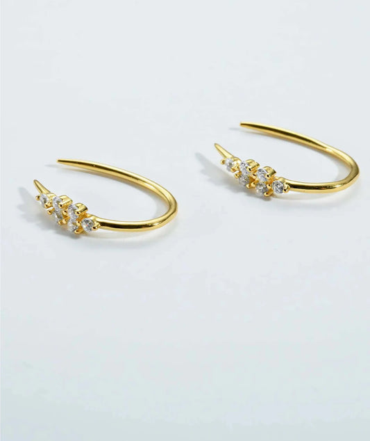 Sterling Silver Huggie Earrings