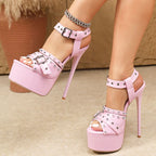 Ankle-Wrap Buckle Sandals