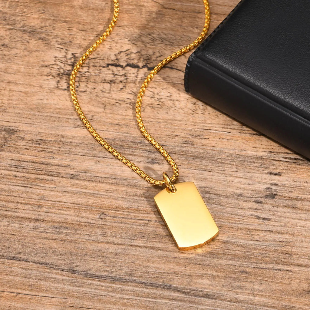 Vnox Military Dog-Tag Necklace